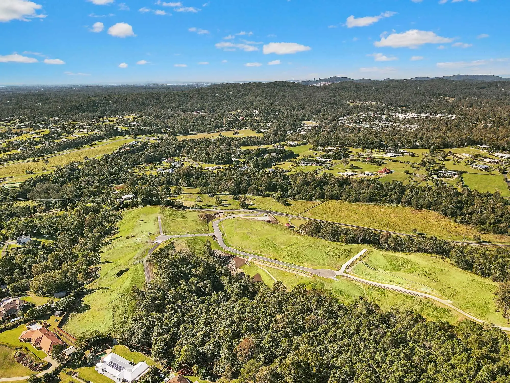 Elevated 4000sqm lots with spectacular views.